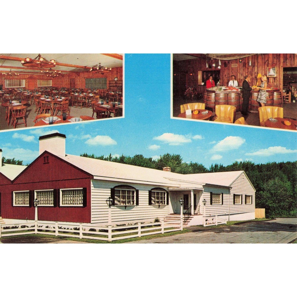 Vintage 1965 Anthony's Steak House Framingham Massachusetts Postcard Route 9 MA - Picture 1 of 2